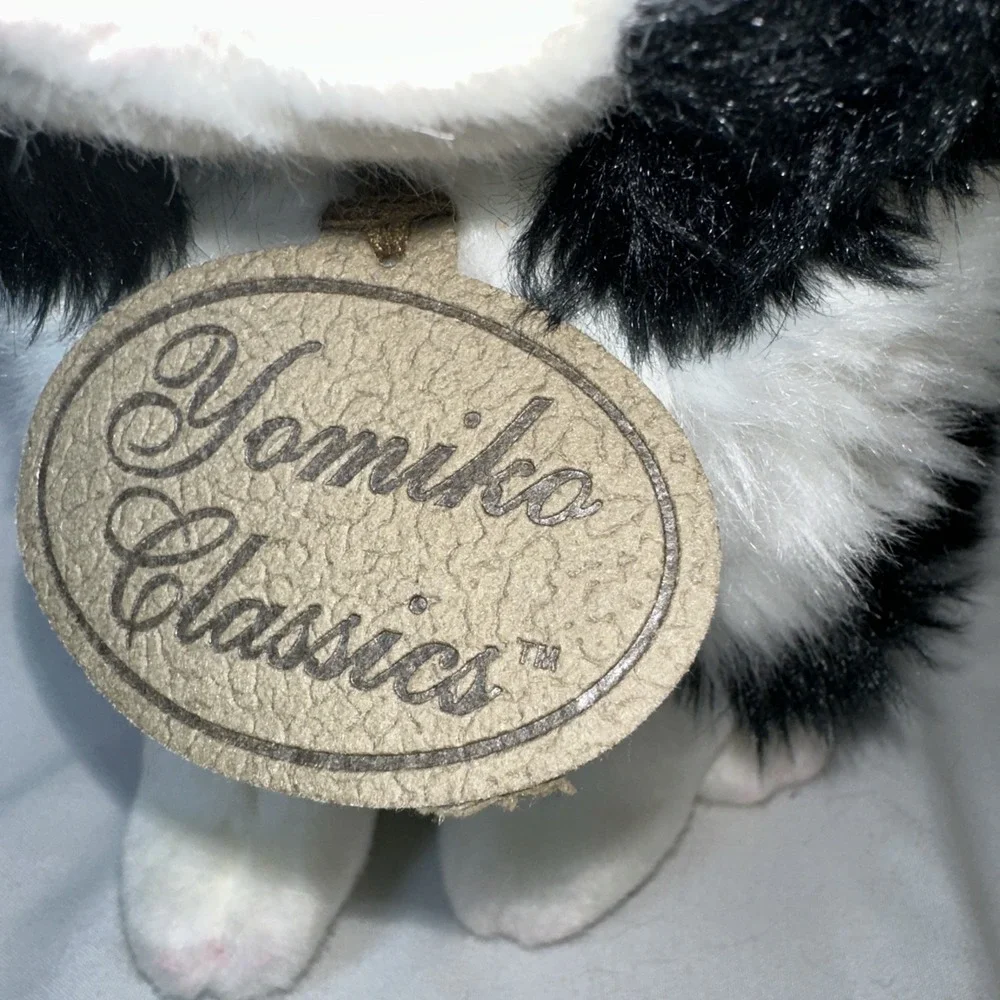 VTG Russ Berrie Yomiko Classic Calico Tuxedo Cat Plush Toy #35652 NOS